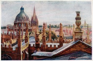 Oxford desde una ventana superior