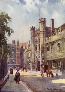 La Puerta de Christs College desde St Andrews Street de William Matthison