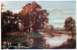 El río Cherwell, debajo de los parques de William Matthison