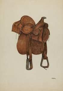 Silla de montar de cuero de William McAuley