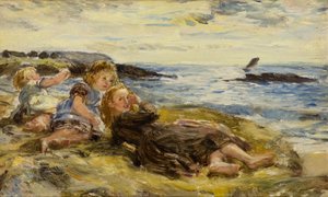 Niños en la Orilla del Mar, Machrihanish de William McTaggart