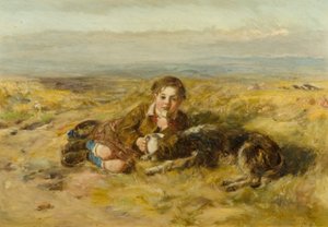 El pequeño pastor [anteriormente catalogado como Niño y perro] de William McTaggart