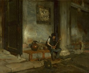 En el Baptisterio de San Marcos, Venecia de William Merritt Chase