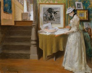 En el estudio, c. 1892-1893 de William Merritt Chase