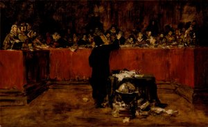 Colón ante el Consejo de Salamanca de William Merritt Chase