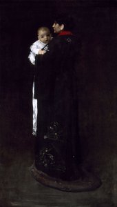 Madre e hijo (El primer retrato) de William Merritt Chase