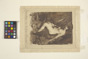 Desnudo sentado (monotipo) de William Merritt Chase