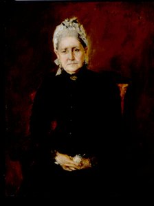 La madre del artista, Sarah Swaim Chase (óleo sobre lienzo) de William Merritt Chase