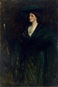 La dama esmeralda de William Merritt Chase