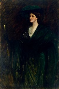 La dama esmeralda de William Merritt Chase