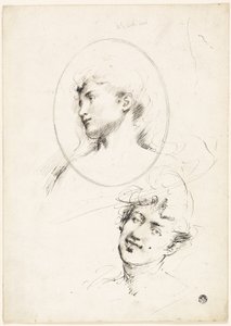 Dos cabezas femeninas