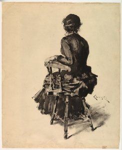 Mujer sentada de William Merritt Chase