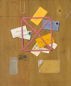 El estante de cartas del artista de William Michael Harnett