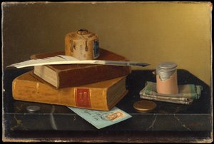 La mesa del banquero de William Michael Harnett