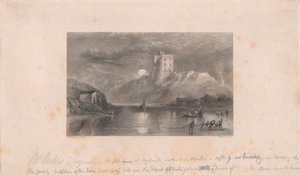 Castillo de Norham - Salida de la luna de William Miller