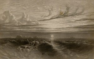 Atardecer en el mar tras una tormenta de William Miller