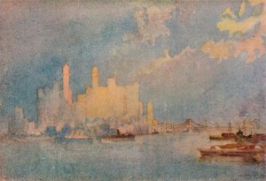 Nueva York desde el sonido, c. 1913