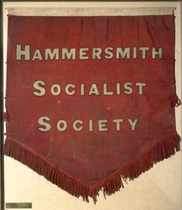 Estandarte de la Sociedad Socialista de Hammersmith (textil) de William Morris