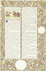 Manuscrito caligráfico e iluminado, c.1871-1873 de William Morris