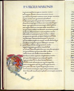 Dido y Cupido, página 26 de la "Eneida" de Virgilio