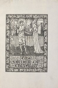 Ilustración de William Morris, para "The Order of Chivalry". de William Morris