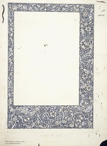 Dibujo original para un borde de página completa
