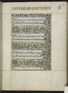 Rubaiyat de Omar Khayyam de William Morris