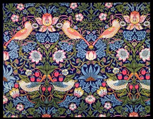 El Ladrón de Fresas, textil diseñado por William Morris, 1883 de William Morris