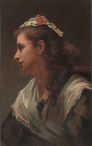 Su primer modelo-Miss Russell, c. 1873 de William Morris Hunt