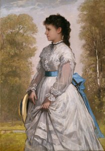 Retrato de Agnes Elizabeth Claflin de William Morris Hunt