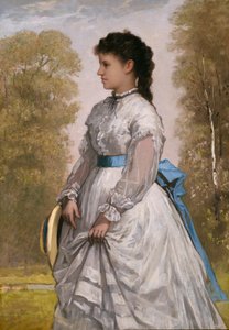 Retrato de Agnes Elizabeth Claflin de William Morris Hunt