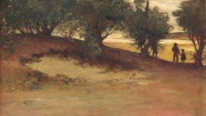Banco de arena con sauces, magnolia de William Morris Hunt