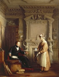 Coleccionista de arte John Sheepshanks y un sirviente doméstico