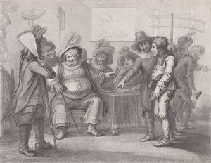 Falstaff en la recluta de sus soldados, Shakespeare, Enrique IV, Parte..., 1 de junio de 1792 de William Nelson Gardiner