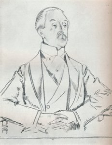 Estudio de retrato en lápiz, siglo XX, 1932