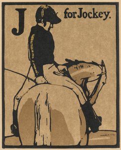 Un almanaque de doce deportes: J para Jockey de William Nicholson