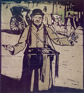 Hawker de "London Types", publicado por William Heinemann de William Nicholson