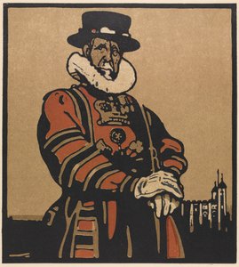 Tipos de Londres: Beefeater de William Nicholson