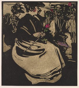 Tipos de Londres: niña de las flores de William Nicholson