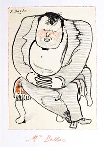 Sr. Belloc, ilustración de "The Winter Owl", publicado por Cecil Palmer, Londres de William Nicholson