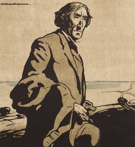 Retrato de Sir Henry Irving, de "Doce Retratos", Primera Serie de William Nicholson