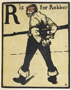 R de Robo, ilustración de 