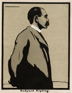 Rudyard Kipling (1865 - 1936), pub. 1899 (litografía en color)