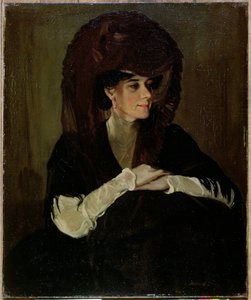 El velo marrón (óleo sobre lienzo)