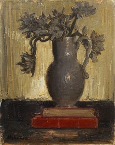 La jarra gris, c.1941-42 (óleo sobre tabla) de William Nicholson