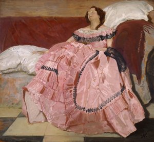 El vestido rosa, 1935 de William Nicholson