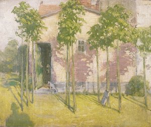 El Estudio en Primavera, Sutton Veny de William Nicholson