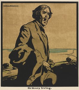 Doce retratos: Sir Henry Irving de William Nicholson