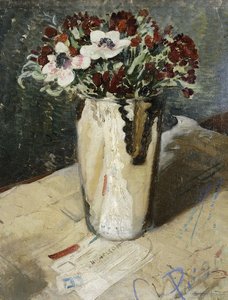 Alhelíes y anémonas de William Nicholson