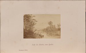 Lago Saint Charles, cerca de Quebec de William Notman